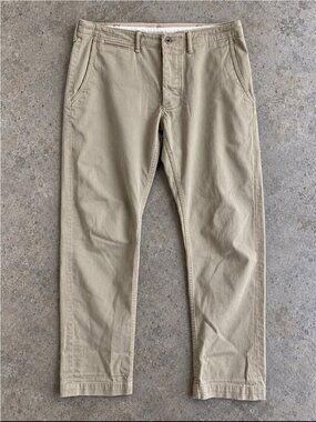 Polo Ralph Lauren Selvedge Chino Pants Mens 33x30 Straight Fit Field Cloth